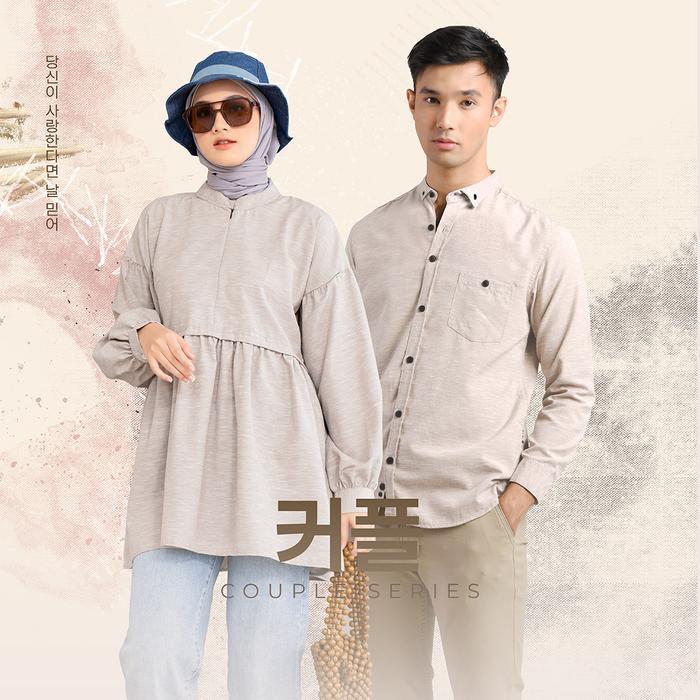 Maydee Tunik Luna Couple Atasan Tunik Couple Kasual Premium Pasti Promo