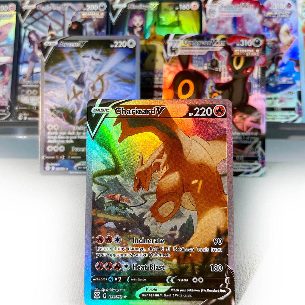 Brilliant Stars PKM Cards PTCG6-F GX Rainbow Charizard V Arceus V Umbreon VMAX Rare Collection