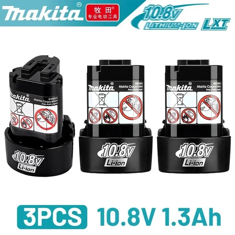 Makita 10.8v battery BL1013 BL1020 BL1030, DF030D Makita 10.8v/12V charger, replacement tool 10.8v