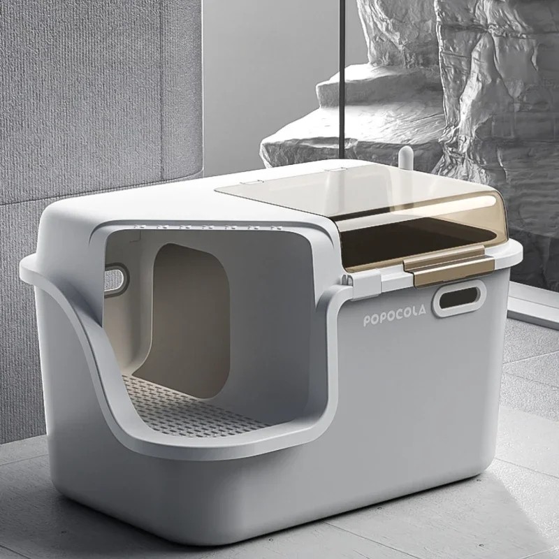 Oversized Corridor Cat Litter Box Fully Enclosed Anti Splash Deodorant Bantam Big Cat Toilet Arenero