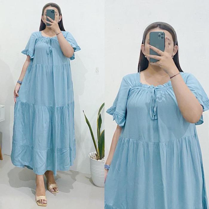 MISSDASTER - ZEA DASTER REMPEL PANJANG POLOS RAYON - WARDAH