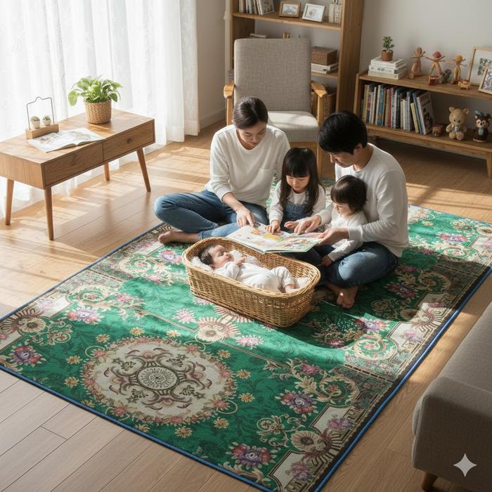 NEW KARPET FOAM 200 x 180 MOTIF BOLAK-BALIK Tebal 6mm / KARPET YAKIMURA / tikar busa / karpet busa