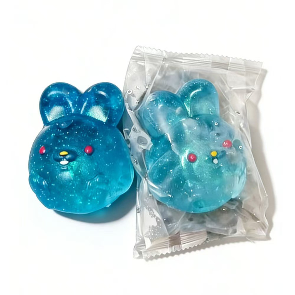 Color simulation rabbit toy, squeeze toy, pressure resistant pinch toy, children's adult gift