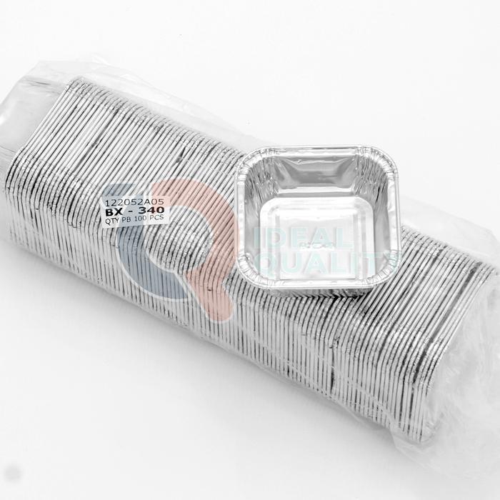 ALUMINIUM TRAY BX-340 LOYANG FOIL - WADAH CUP ALUMINIUM FOIL BX 340