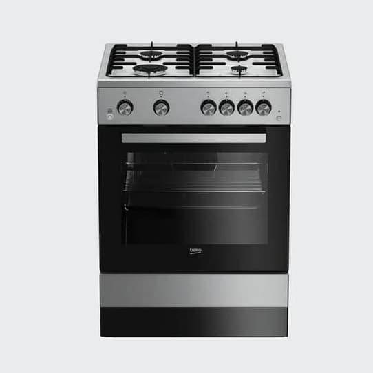 Kompor Gas Oven Beko 4 Tungku FSGT62111GXL Stainless steel