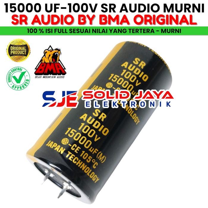 New CAPASITOR ELCO SR AUDIO 15000 UF 100 V ELKO 15000UF 100V MIKRO ASLI