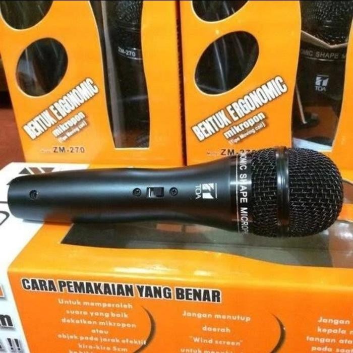 Mic Kabel Toa ZM-270 Original Produk Toa