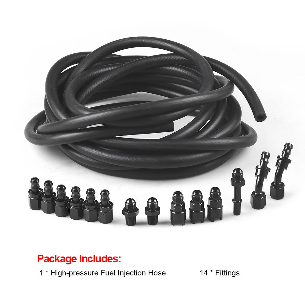 For Ls Swap For Efi Conversion Foot Fuel Injection Hose Fiitings Kit High Pressure 6An 25 For C5