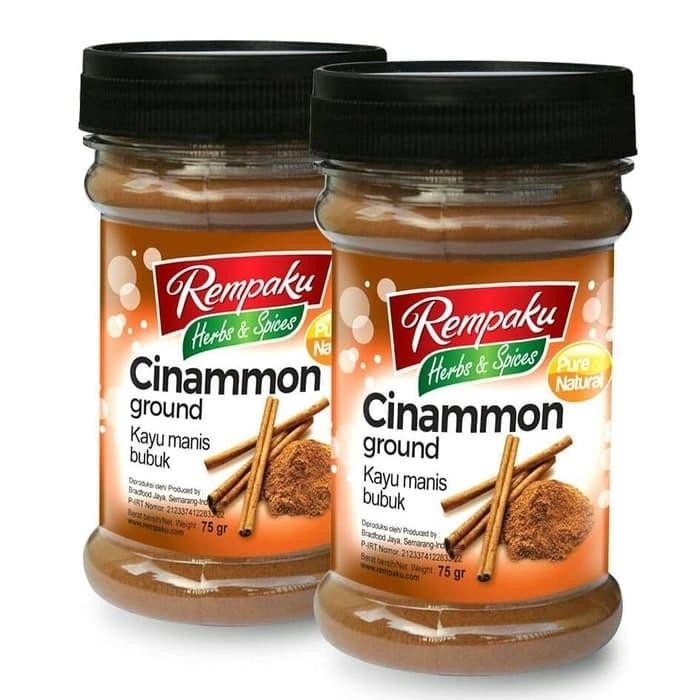 

Stok Baru Rempaku Cinnamon Ground Kayu Manis Bubuk 75gram halal Pure & natural