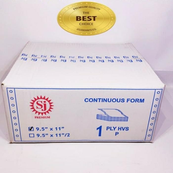 

NEW PRODUK KERTAS CONTINUOUS FORM 1 PLY 9.5X 11/2 SJ PREMIUM (PRS-BAGI2) WARUNG ARA67