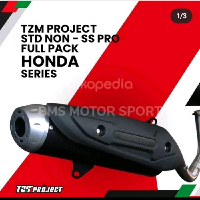 Knalpot Tzm Project Non Ss Pro Full Pack Vario 110 Karbu.Tzm Vario 110