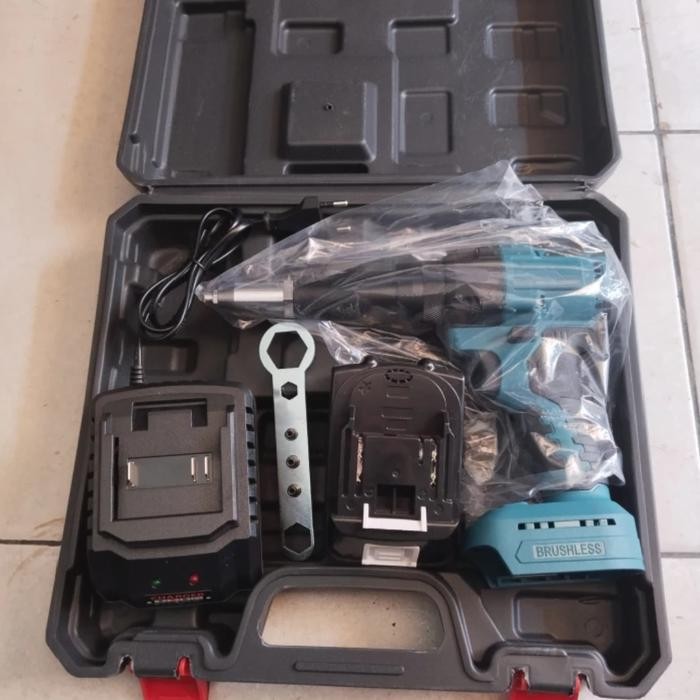 MESIN BOR RIVET ELECTRIK RIVET GUN CORDLESS ALAT BOR RIVET MESIN RIVET