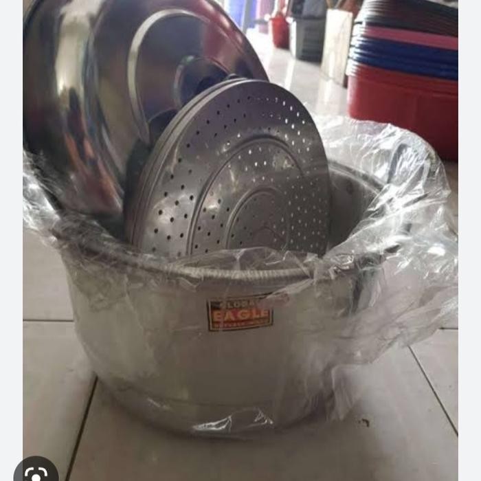 Langseng Eagle No 33Cm/Pancu Kukus No 33Cm Global Eagle (Kurir Instan)