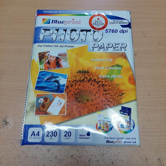 

Pilihan- Kertas Photo A4 / Photo Paper A4 230Gsm Blue Print
