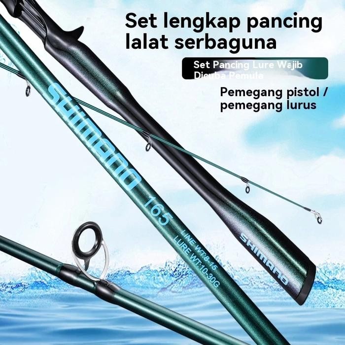 Seahawk Fishing - New Shimano Spinning M Power 2-Section Carbon Lure Rod Casting Rod Pancing Laut