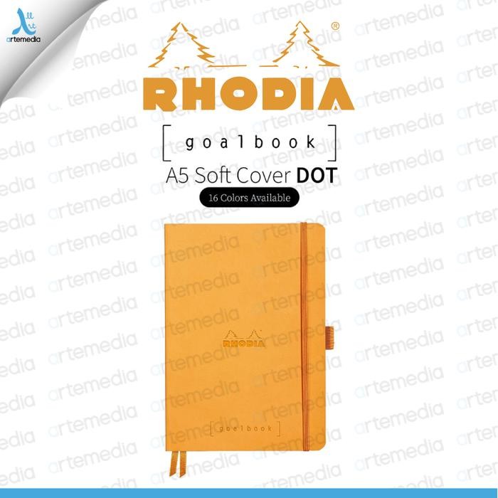 

Buku Catatan Rhodia A5 Dot Grid Softcover Goalbook Notebook