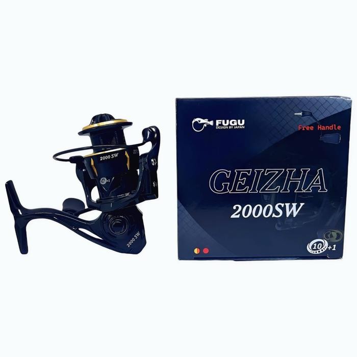 Reel Pancing Fugu Geizha SW Ukuran 1000-3000 Power Handle Free Twin Handle Reel Stand Spool