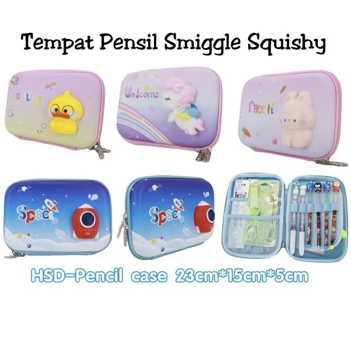 

KOTAK PENSIL TEMPAT PENSIL ANAK HARDCASE SMIGGLE SQUISHY UKURAN BESAR S6