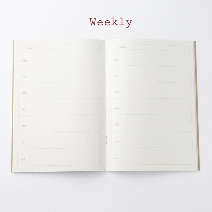 

Muji - Monthly / Weekly Notebook A5 - Planner - Agenda