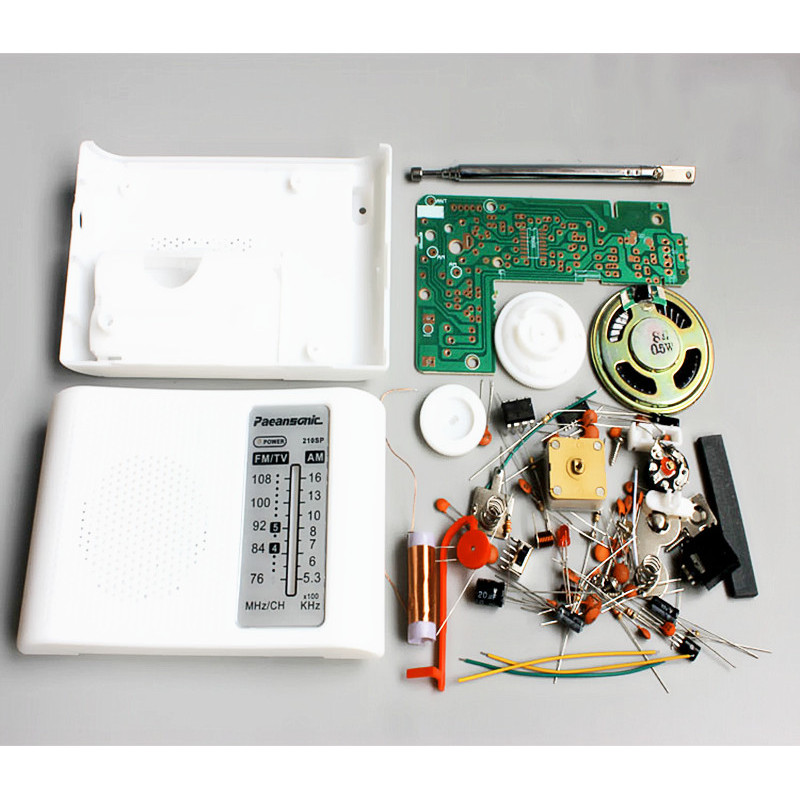 Baru CF210SP AM/FM Stereo Radio Kit DIY Electronic Assemble Set Kit For Learner July DropShip DIY la