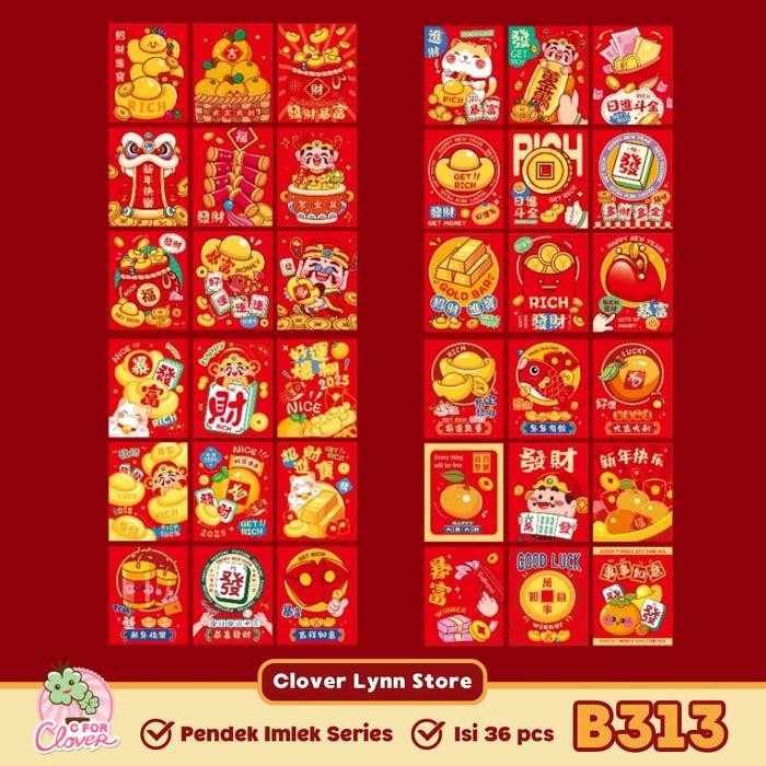 

ANGPAO PACK ISI 36 PCS IMLEK TAHUN ULAR 2025 AMPLOP CHINESE NEW YEAR KODE 20