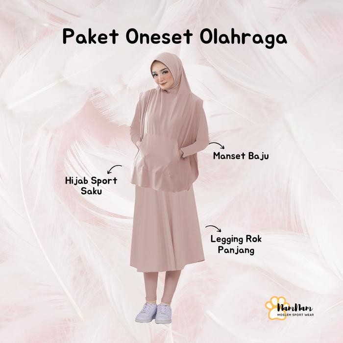Pilihan- Paket Setelan Outfit Olahraga Muslimah Hijab
