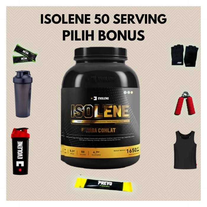 ISOLENE 50 SERV EVOLENE PROTEIN ISOLENE SUSU PROTEIN BPOM