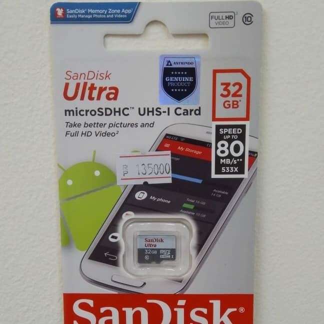 Terbaik Micro Sandisk 32 Gb Ultra / 32Gb 100% Ori