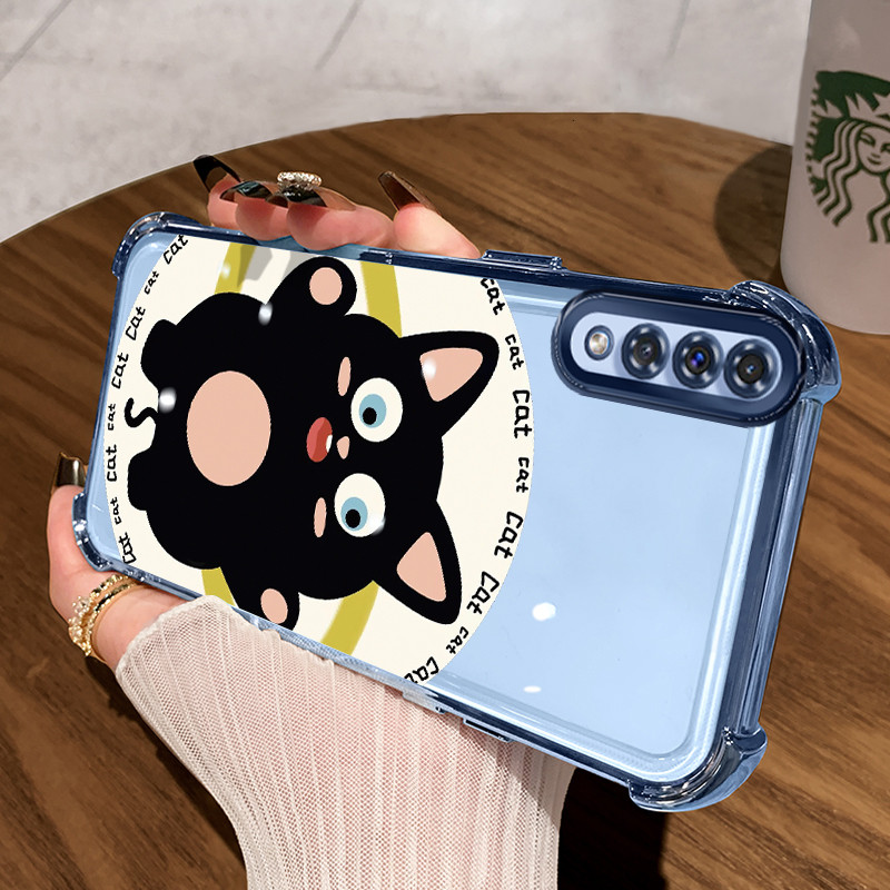 Casing Hp untuk Samsung A50 A50s A30s Case Kucing disc Kasing airbag Kesing Silikon Tipis  Softcase 