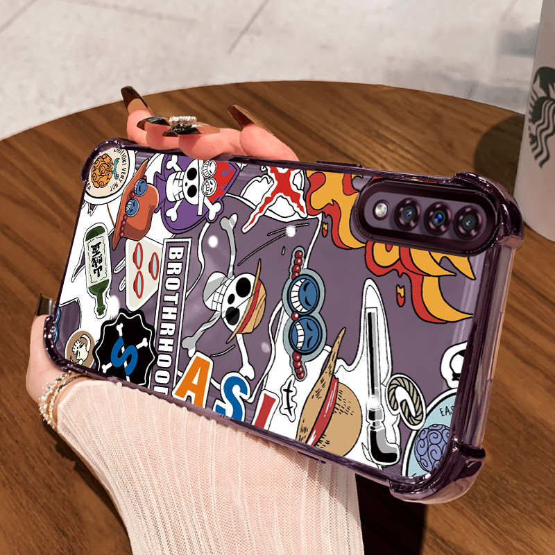 Casing Hp untuk Samsung A50 A50s A30s Case Anime Luffy Kasing airbag Kesing Silikon Tipis  Softcase 