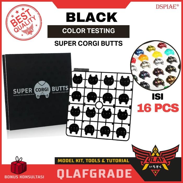 

Color testing sample warna cat Super Corgi Butts - black / hitam
