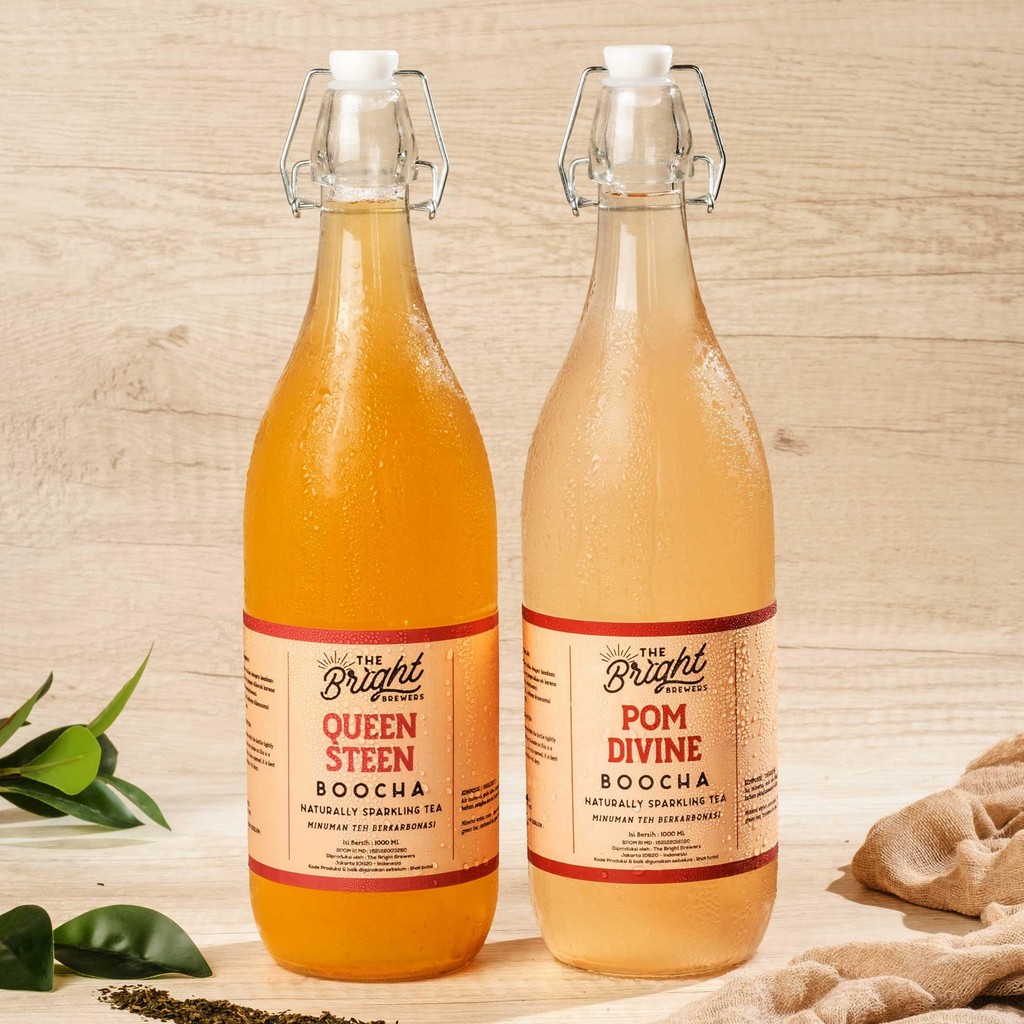 

Kombucha Bundle 1L 2 Botol - The Bright Brewers - Teh Fermentasi