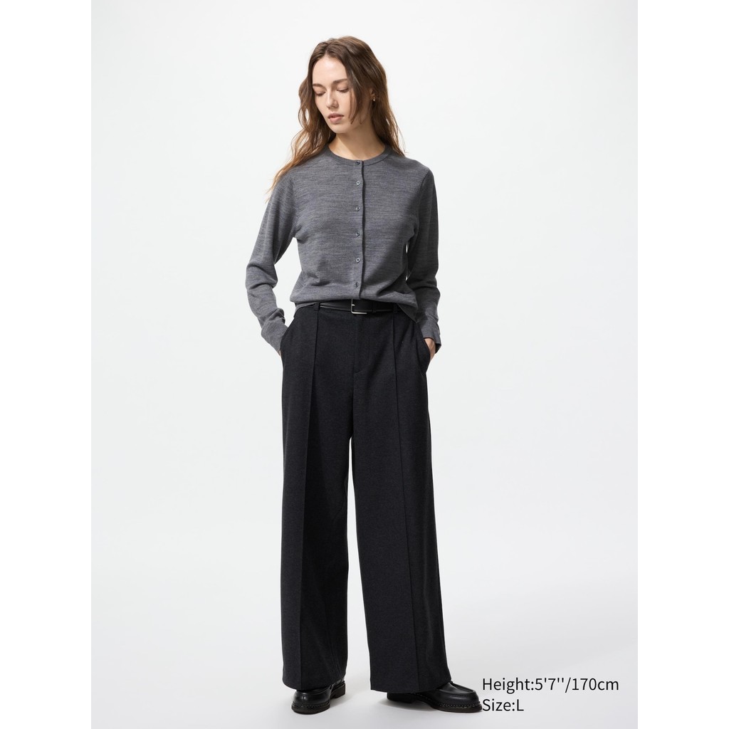 Uniqlo Cardigan Merino Kerah Bulat