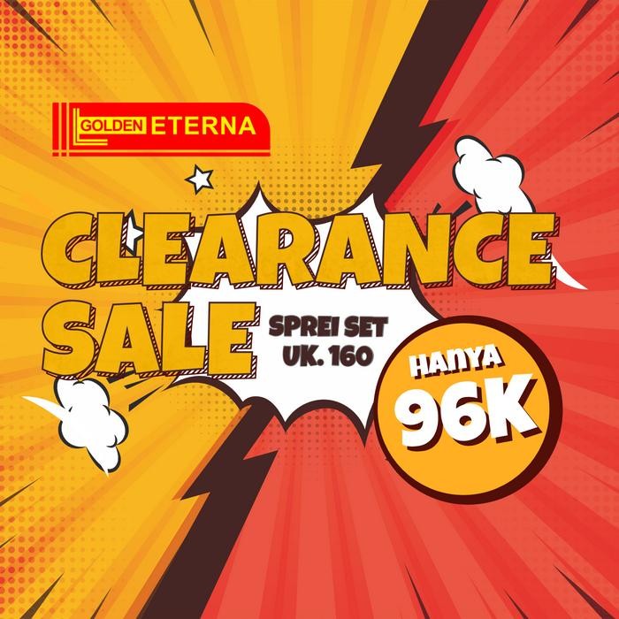 Sprei Golden Eterna Bahan Katun Anti Luntur - Hanya 96K