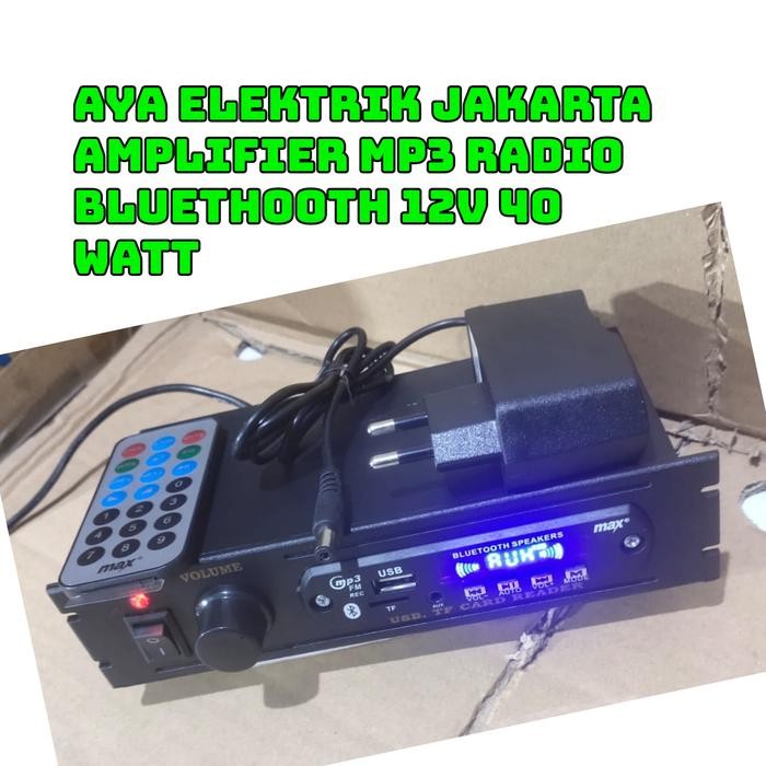 Pilihan- Ayabdg Power Ampli Mp3 Bluetooth Fm Radio Usb Player Rakitan