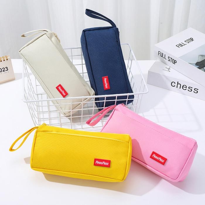 

New BISA COD S6454 Kotak Pensil dengan Motif Zipper Portabel untuk Alat Tulis Sekolah - Asli