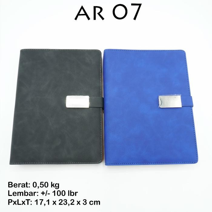 Agenda Note Book Memo Planner Kulit Hard Cover Buku A5( Agenda Ar 07 )