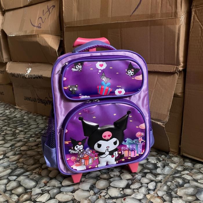 ORIGINAL Tas Troli Anak Trolley Anak Sekolah PG TK Motif Sofia Frozen Unicorn READY STOCK
