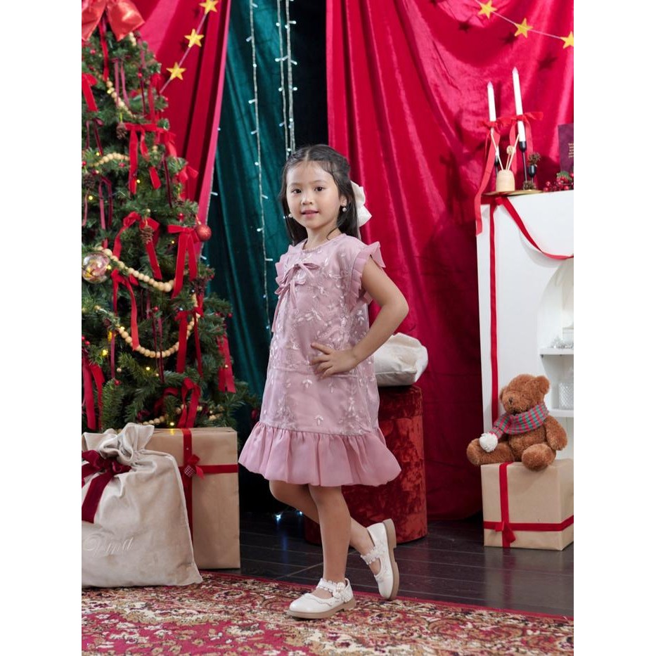 Pilihan- Miss Nomi - Cherise Dress Pesta / Brokat / Inner Puter / Kondangan / Bridesmaid /