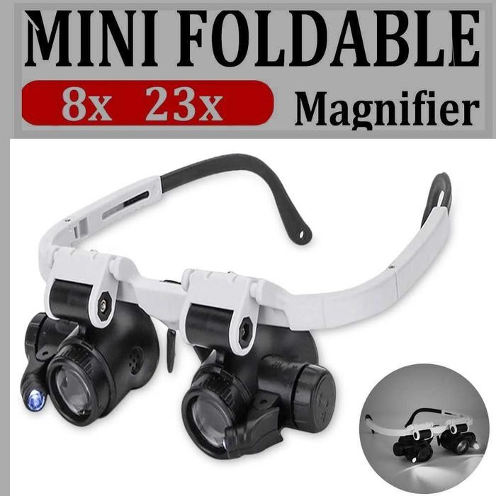 

SALE Kacamata Pembesar Bantu Service Reparasi dengan 2 LED