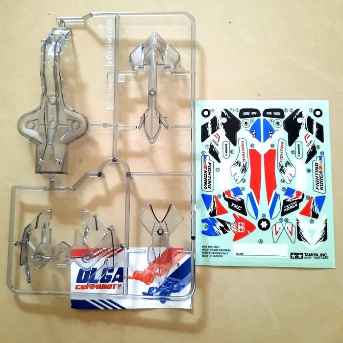 Pilihan- Loose Kit Tamiya 92451 Body Mach Frame Korea + Decal