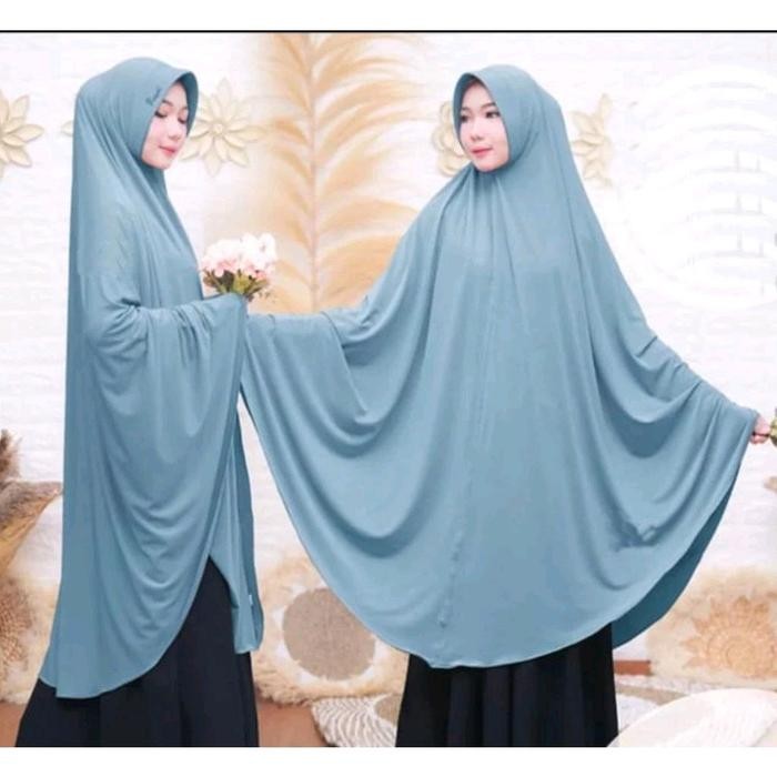 Pilihan- (Cod) Hijab Haji Dan Umrah Putih Xxxxl Jersey Jilbab Instan Jumbo Syar'I Mukena