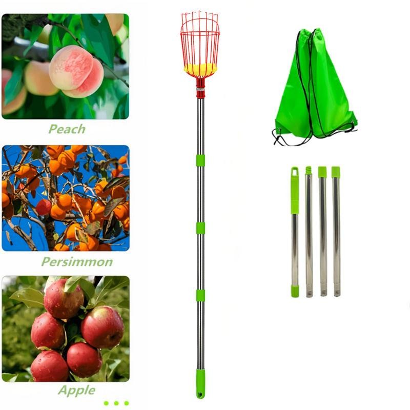 Fruit Picker With Telescopic Handle Fruit Picker With Telescopic Pole, Harvester, High Altitude Frui
