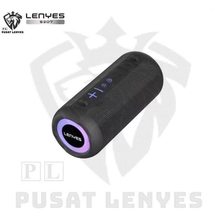 Speaker LENYES S-207 LED Colorfull Lights Wireless Speaker BT RESMI