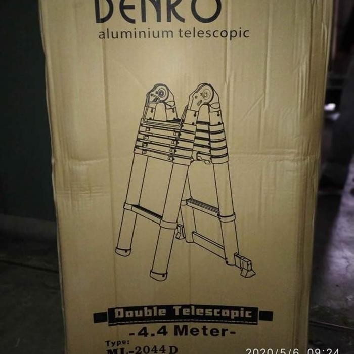 Ready Tangga lipat double teleskopik 4,4 meter