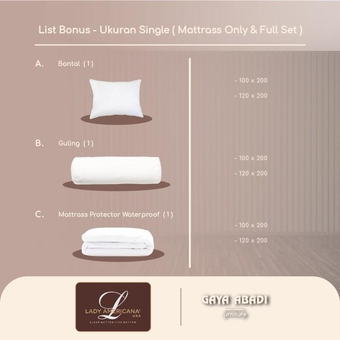 Springbed Lady Americana Spinal Care / Kasur Lady Americana Spinal Care - Lady Americana Springbed