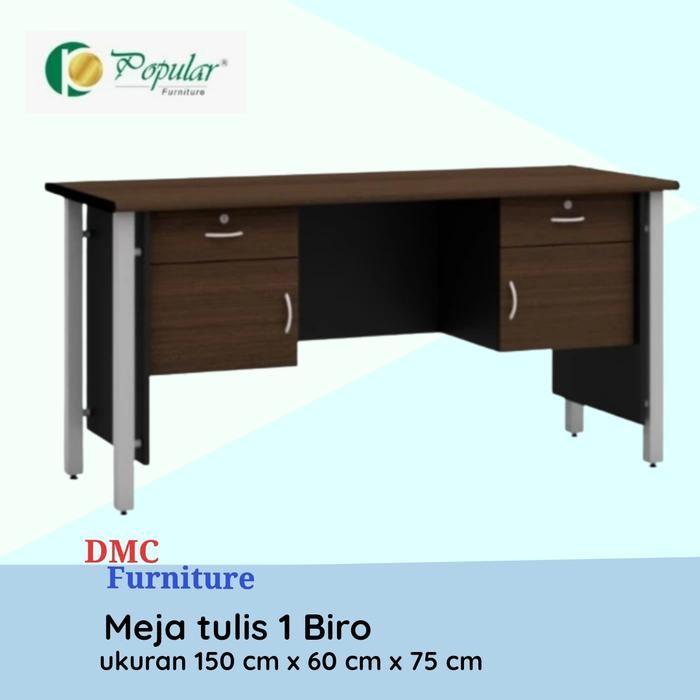 Meja Tulis kaki besi Meja kantor kaki besi 1 Biro meja tulis 150 cm