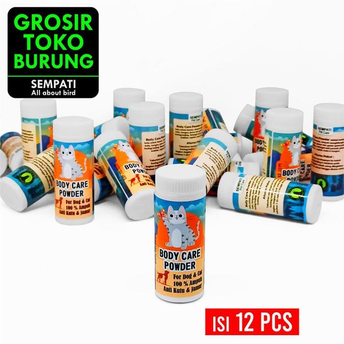 Ready SEMPATI GROSIR Bedak Kucing Body Care Parfum Kucing Powder Obat Anti Kutu Scabies Penghalus