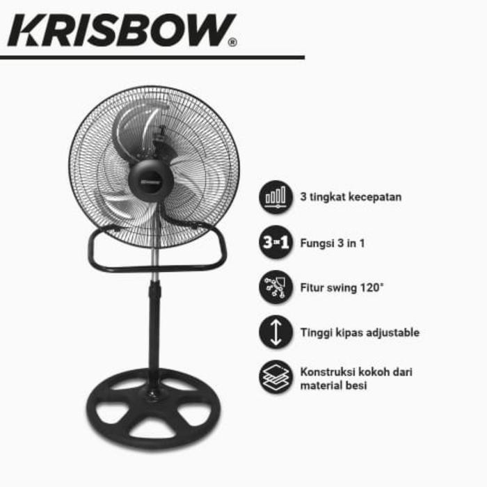 Krisbow 18 Inci Kipas Angin Industrial 3 In 1