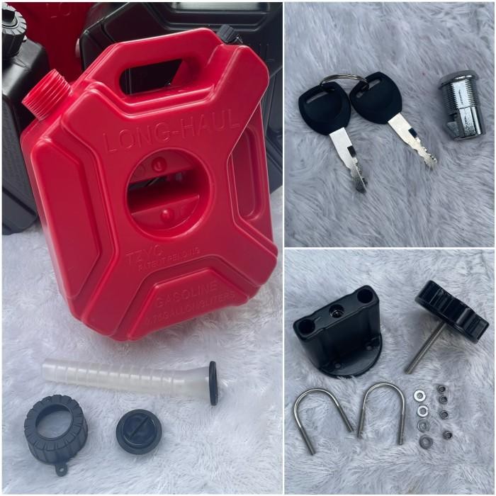 Jerigen 3 Liter 5 Liter Motor Touring Adventure Jerry Can Platic Tebal